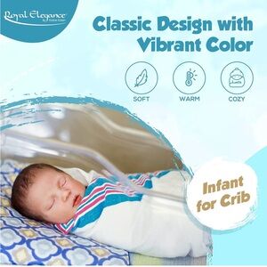 6 Pack Baby Swaddles Receiving Blankets NIB